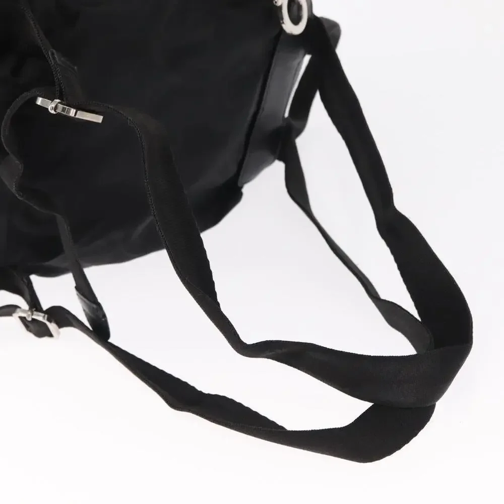 Salvatore Ferragamo Nylon Gancini Backpack Black